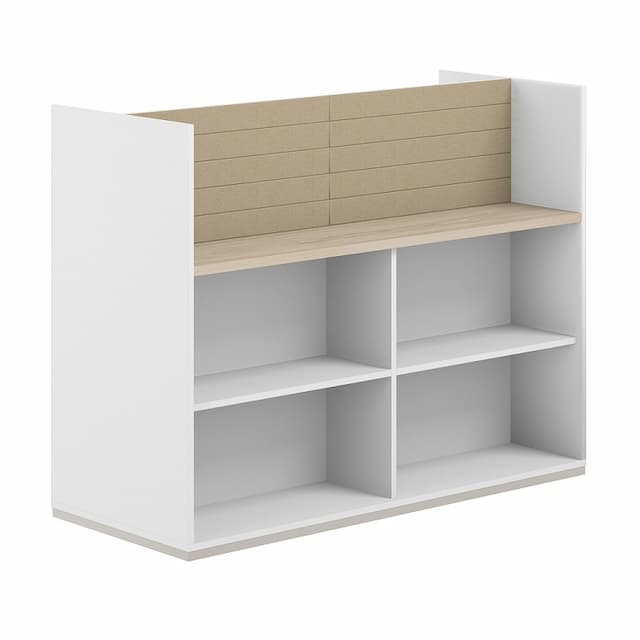 Стеллаж-комбо 1438 двухсторонний Norden Allegro AG.255.200.665.BG с экраном тканевым высоким