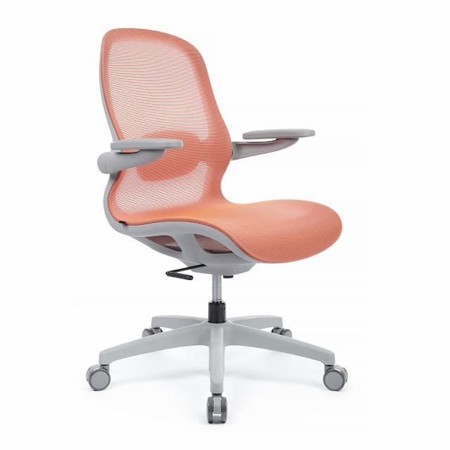 Кресло RV DESIGN Miller (YSJ-300) серый пластик / оранжевая сетка