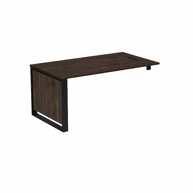 Стол рабочий с лючком, с опорным кронштейном Алсав MAGNETIC 15СОЛ.1609 (1600х900х750) брауни/graphit