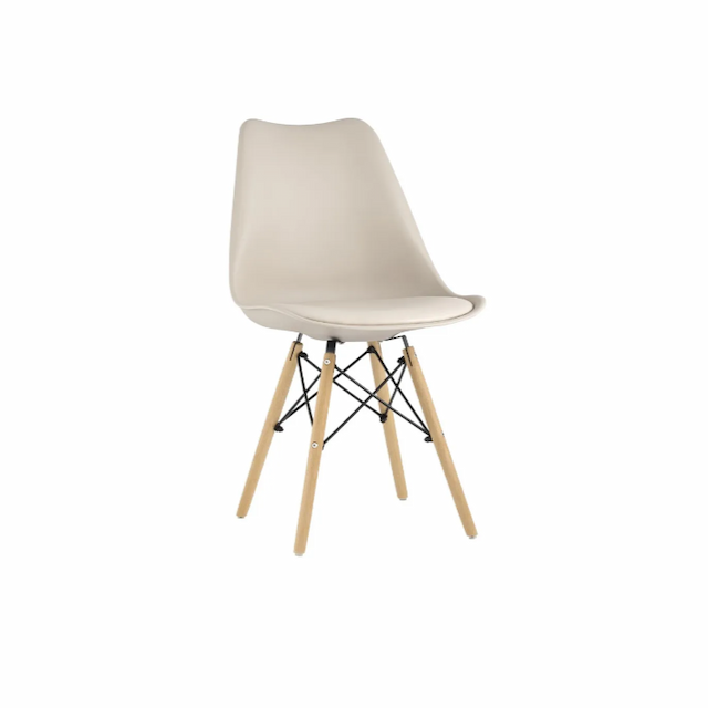 Стул пластиковый Клен Фреймс сгр356  полумягкий (бежевый)