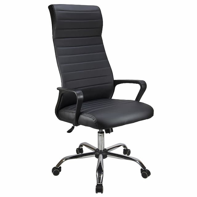 Кресло офисное Riva Chair 1165-5 НР экокожа/черный