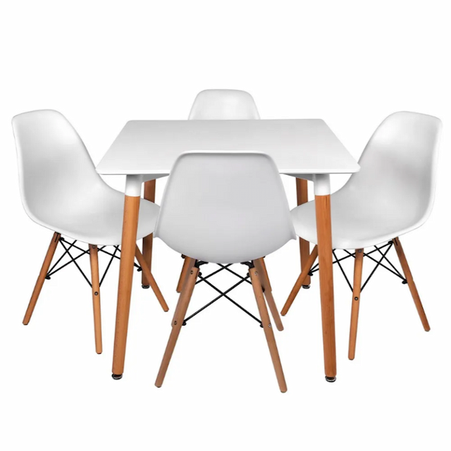 Обеденный комплект Клен Eames сгр286 (белый)