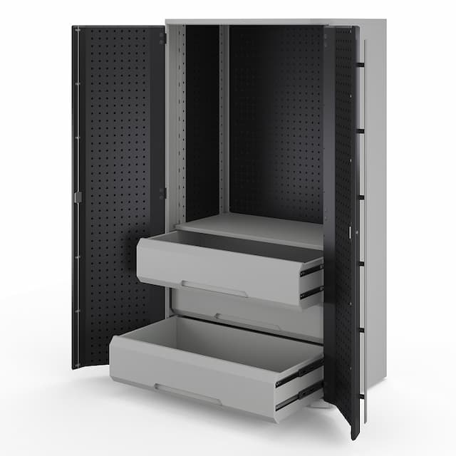 Шкаф металлический 2х дверный Kobor Expert MC/2-100/60 1P.03B