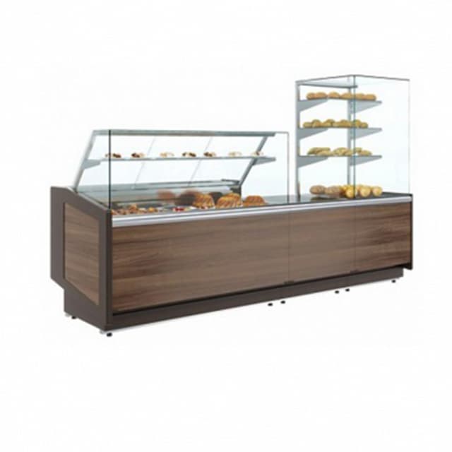 Кондитерская витрина нейтральная Полюс BORNEO КС80 N 0,8-11 (с фронтальным стеклом) (башня)