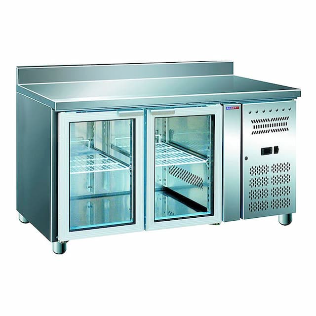 Стол холодильный COOLEQ GN2200TNG бортик стеклянная дверь